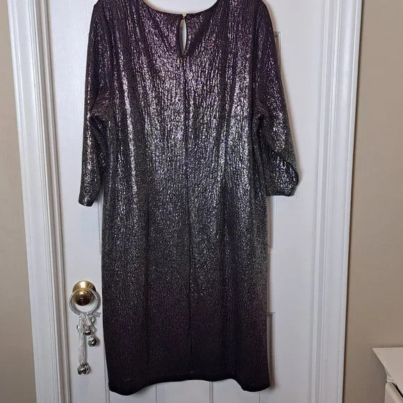 Lane Bryant Sparkle Purple Dress-Size 18/20 - Picture 2 of 4